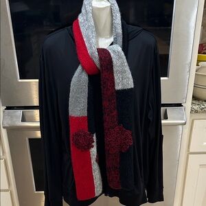 Color Block Knit Scarf